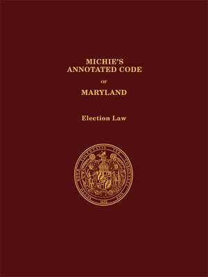 cover image of Michie's Annotated Code of Maryland